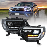 VLAND LED Headlights For 2012-2015 Toyota Tacoma with Start-up Animation