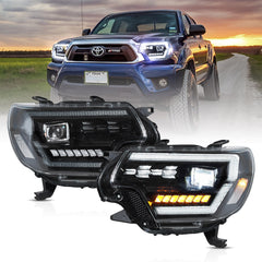 VLAND LED Headlights For 2012-2015 Toyota Tacoma with Start-up Animation