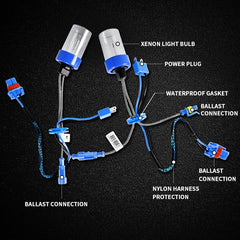 VLAND 2PCs D2H/H7 Xenon Bulbs Conversion HID KIT with Ballast 12V 35W 55W 6000K VLAND™