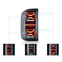 VLAND LED Tail lights For 2014-2018 Chevrolet Silverado 1500 2500HD 3500HD