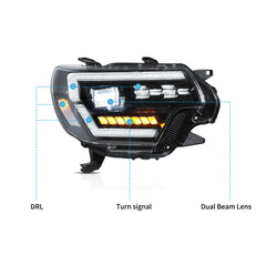 VLAND LED Headlights For 2012-2015 Toyota Tacoma with Start-up Animation VLAND™