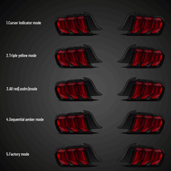 VLAND LED Tail Lights For Ford Mustang 2015-2023 S550 with 5 models Turn Signal Australia