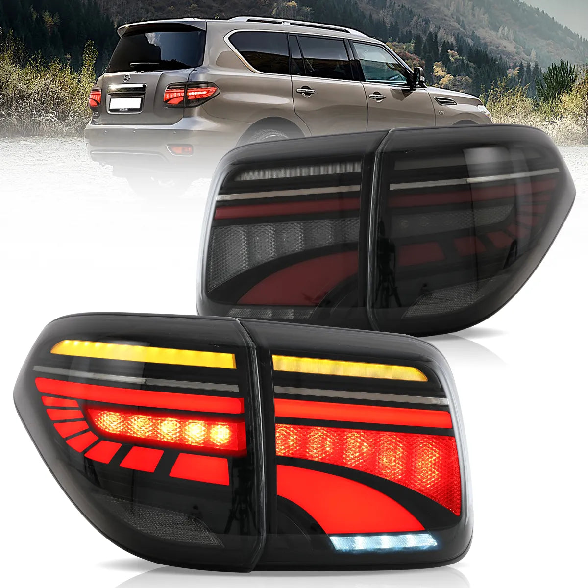 VLAND LED Taillights For 2010-2019 Patrol & 2017-2020 Nissan Armada (Y62) Australia Vland AU