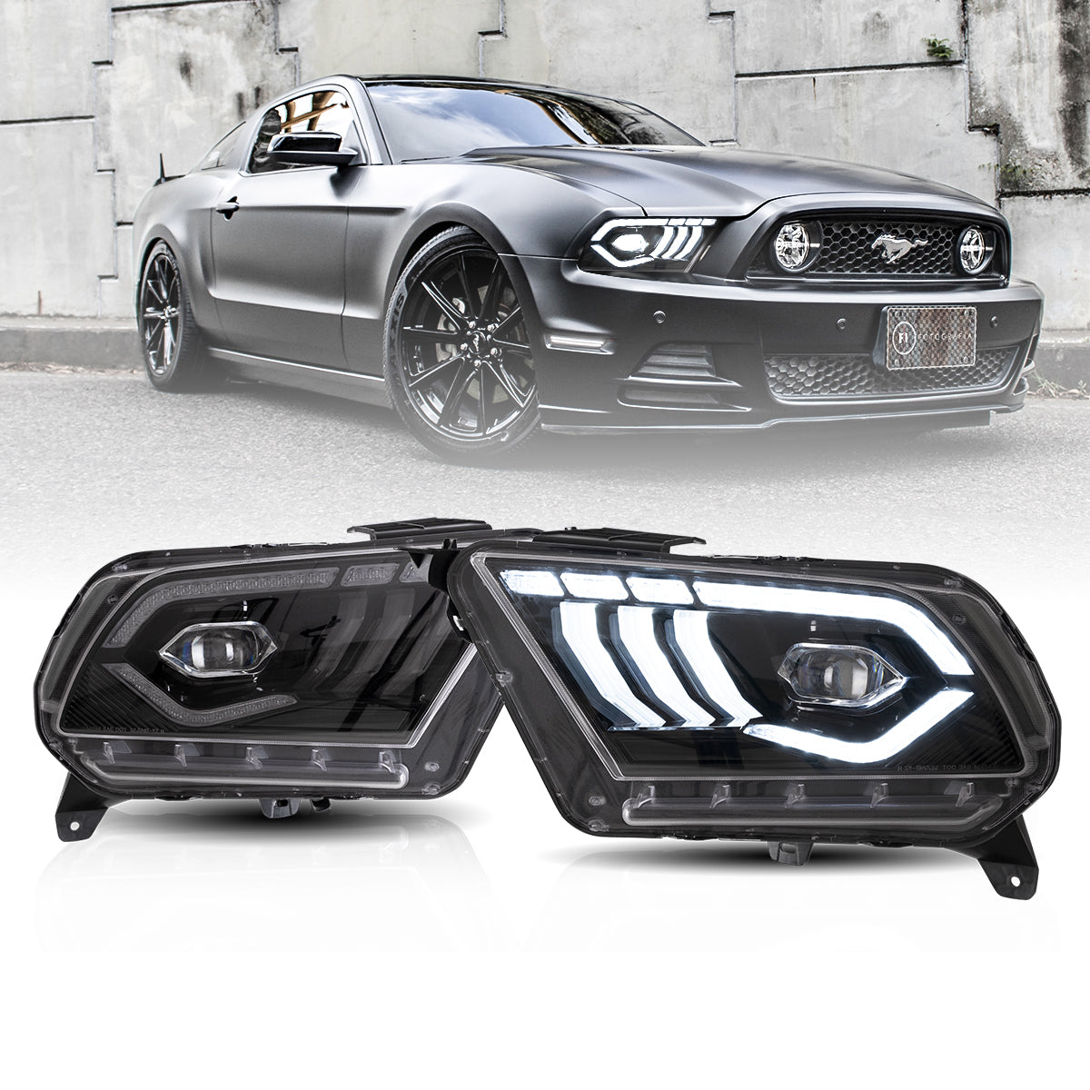 VLAND LED Headlights for Ford Mustang 2010-2014 VLAND™