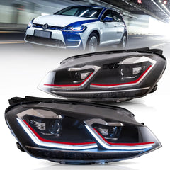 VLAND Headlights For 2018-2021 Golf MK7.5 Halogen Models Australia Vland-AU