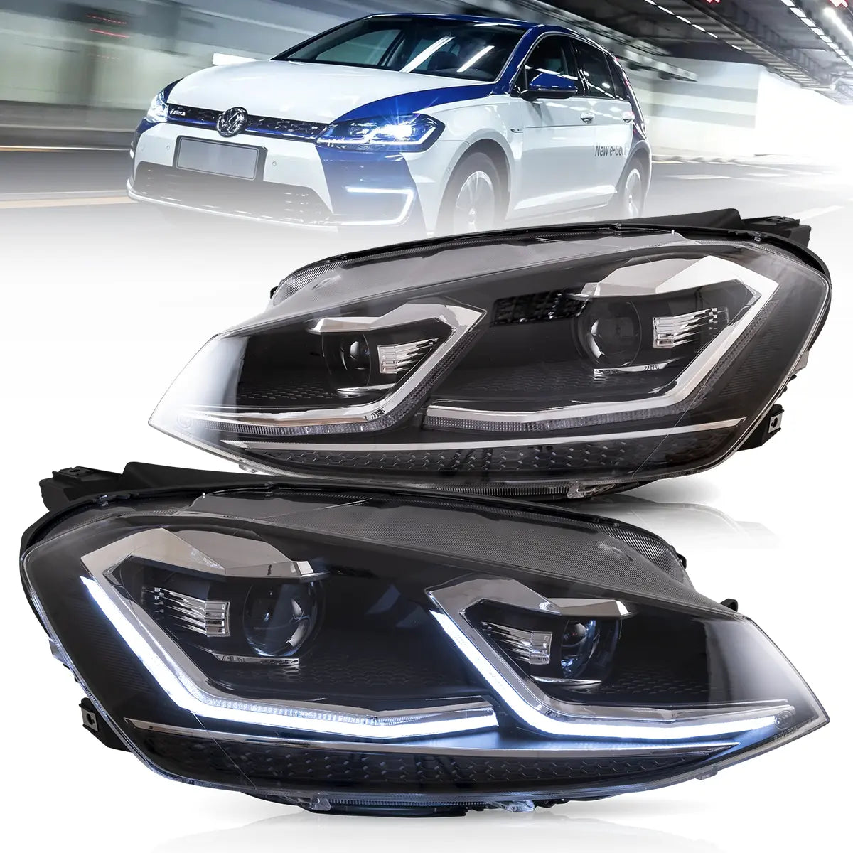 VLAND Headlights For 2018-2021 Golf MK7.5 Halogen Models Australia Vland-AU