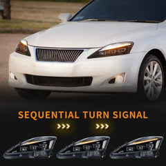 Vland Full LED Headlights For 2006-2013 Lexus IS250, IS350, ISF Australia VLAND™