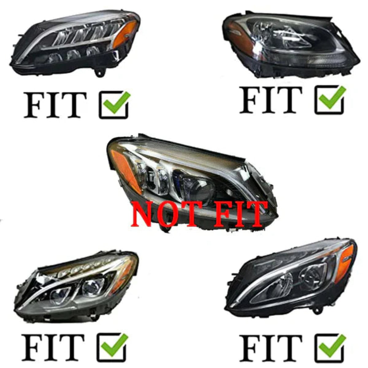 VLAND LED Headlights For 2015-2020 Mercedes Benz C-Class 4th Gen. W205 VLAND™