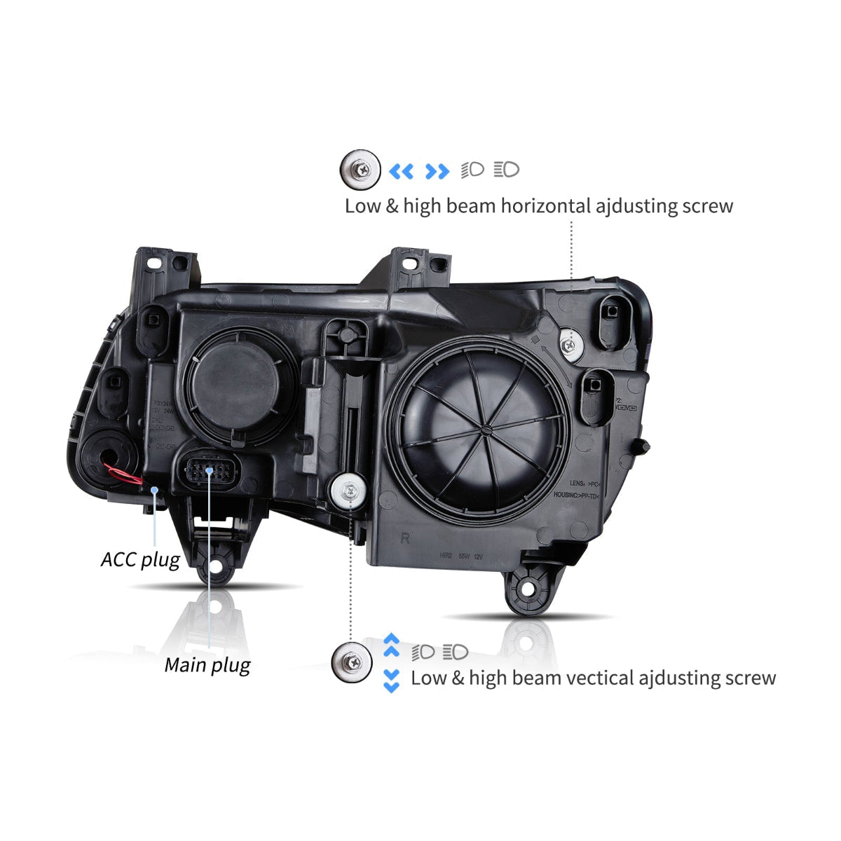 VLAND LED Projector Headlights For 2011–2023 Chrysler 300 VLAND™