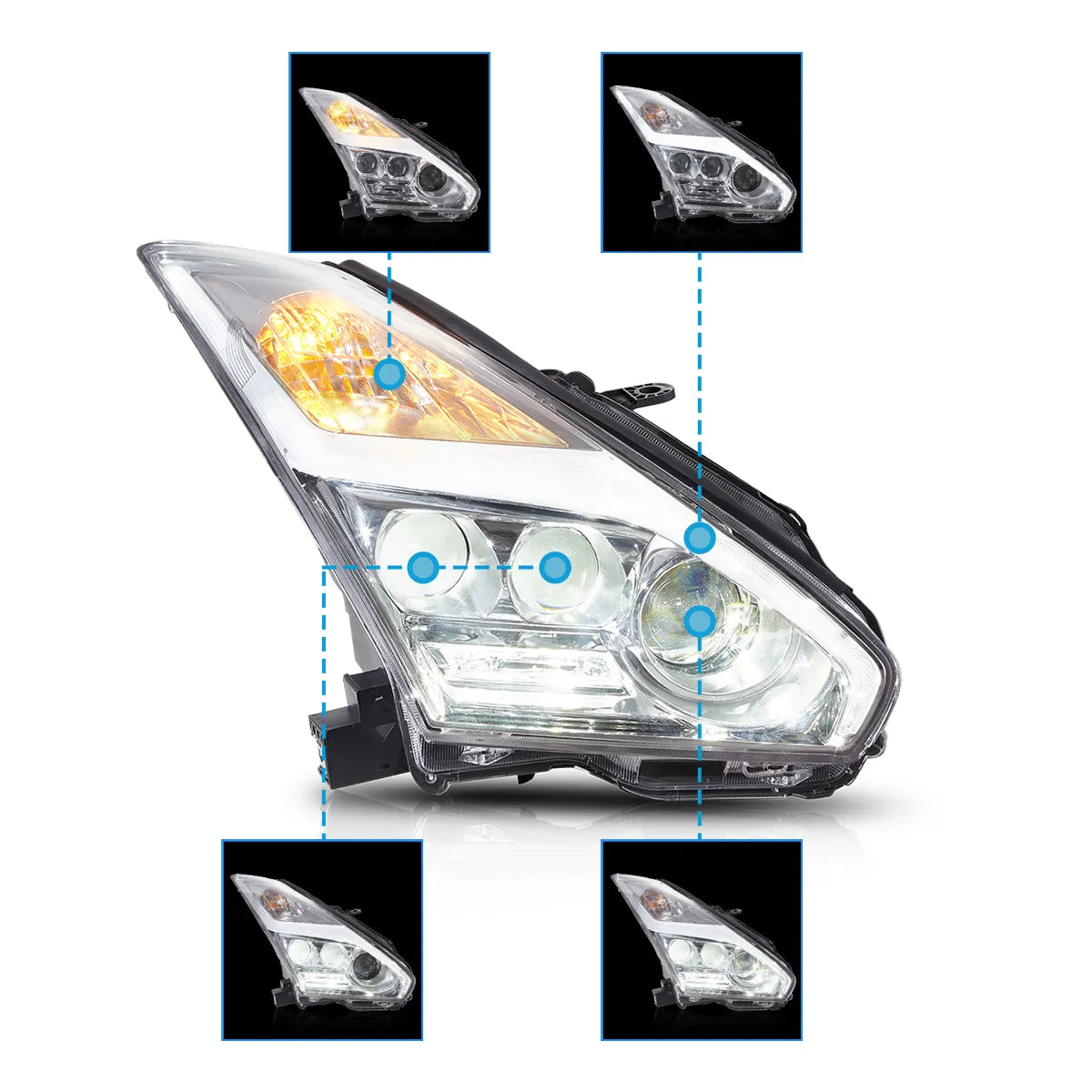 VLAND LED Headlights For 2008-2023 Nissan GTR R35 Australia Vland AU