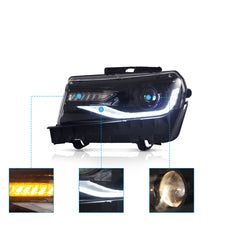 VLAND RGB style LED Headlights For Chevrolet Camaro 2014 2015