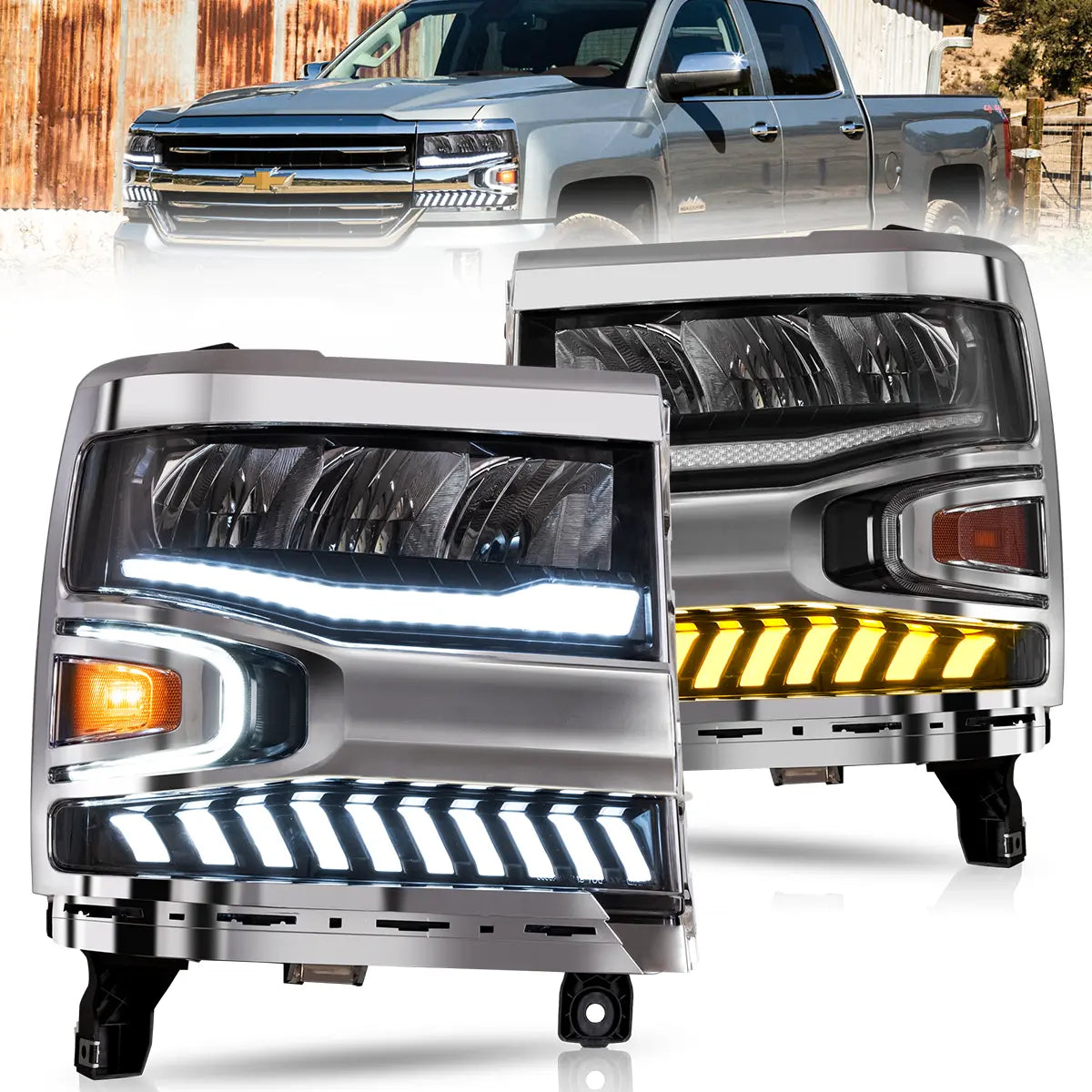 VLAND LED Headlights For Chevrolet Silverado 1500 2016-2018 VLAND™