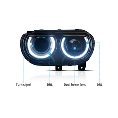 VLAND LED Headlights For Dodge Challenger 2008-2014 VLAND™