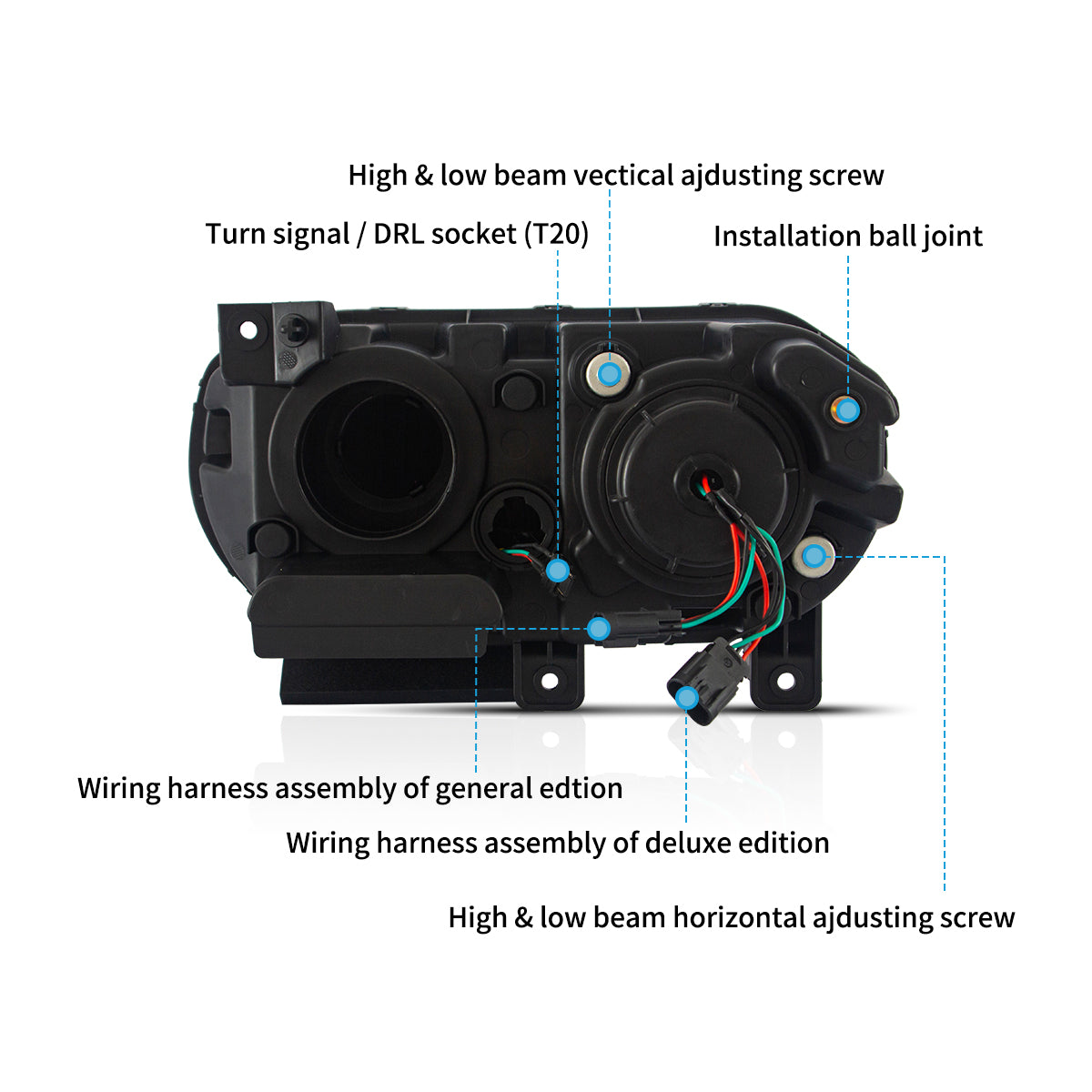 VLAND LED Headlights For Dodge Challenger 2008-2014 VLAND™
