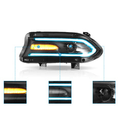VLAND LED Headlights For 2015-2023 Dodge Charger RGB Style VLAND™