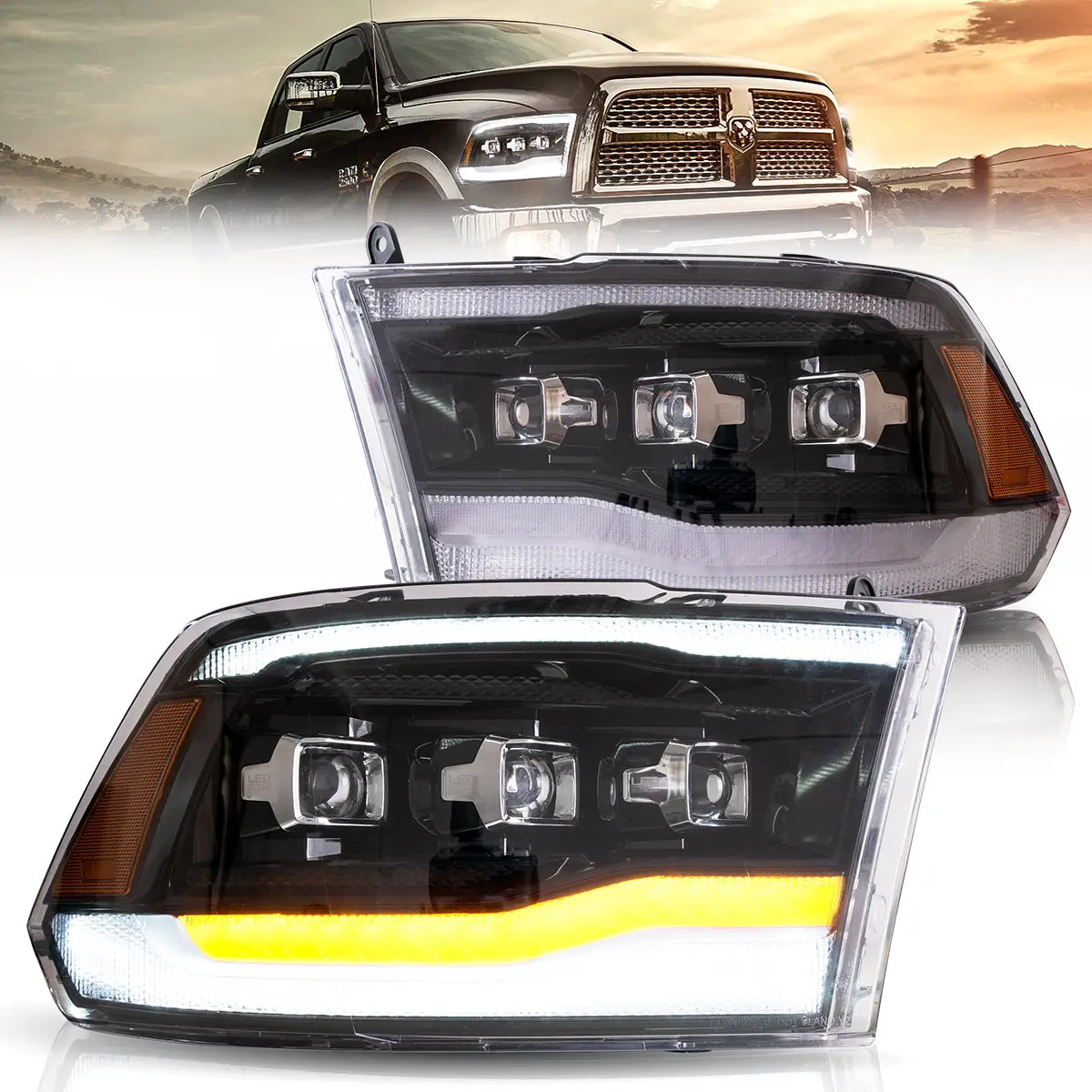 VLAND LED Headlights For 2009-2018 Dodge RAM 1500 2500 3500 VLAND™