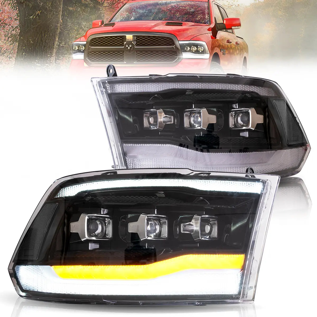 VLAND LED Headlights For 2009-2018 Dodge RAM 1500 2500 3500 VLAND™