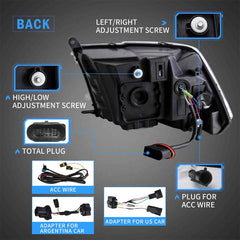 VLAND LED Headlights For 2009-2018 Dodge RAM 1500 2500 3500 VLAND™