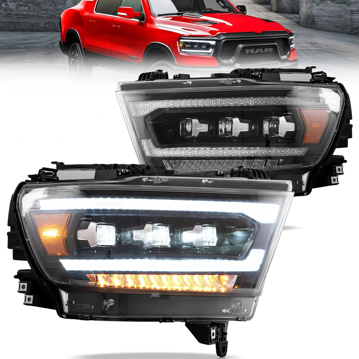 VLAND LED Headlights For Dodge RAM 1500 2019-2024 VLAND™