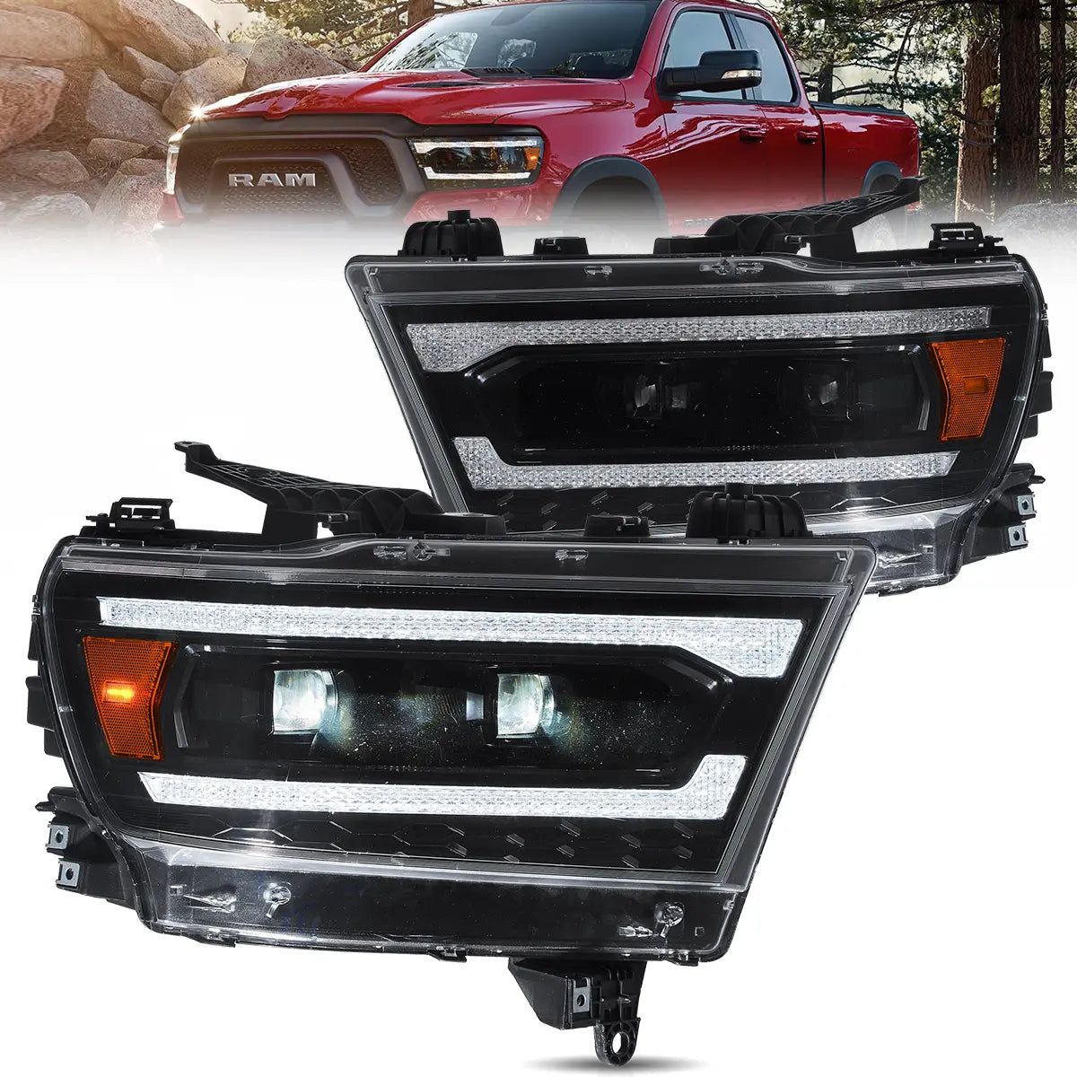 VLAND Full LED Headlights For 2019-2024 Dodge RAM 1500 VLAND™
