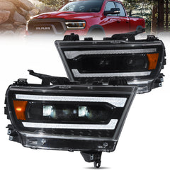 VLAND Full LED Headlights For 2019-2024 Dodge RAM 1500