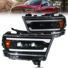 VLAND Full LED Headlights For 2019-2024 Dodge RAM 1500