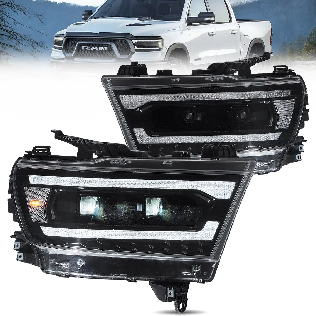 VLAND Full LED Headlights For 2019-2024 Dodge RAM 1500 VLAND™