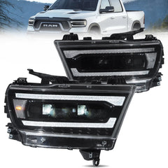 VLAND Full LED Headlights For 2019-2024 Dodge RAM 1500