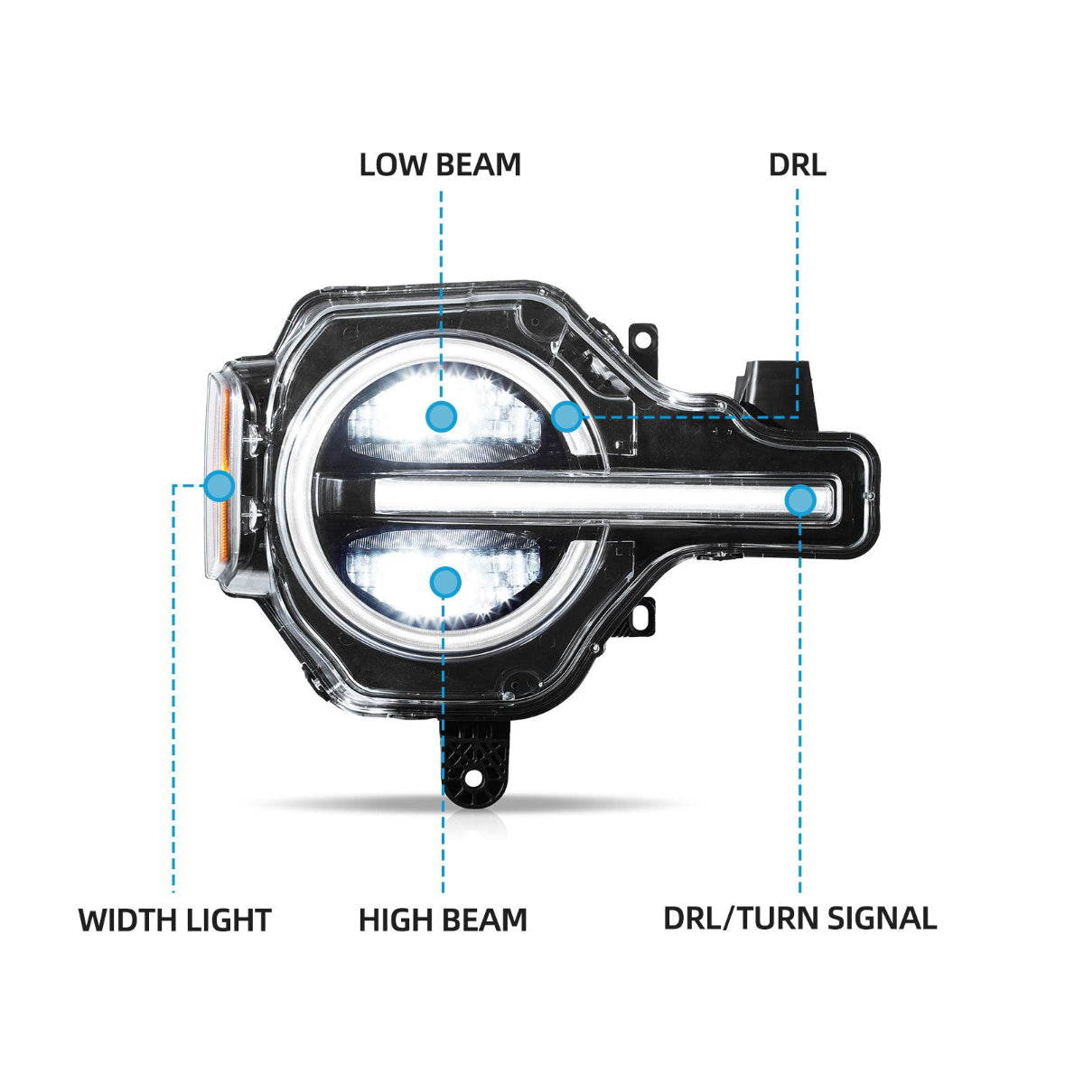 VLAND LED Headlights For 2021-2024 Ford Bronco VLAND™