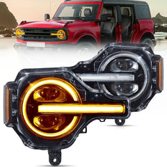 VLAND RGB LED Projector Headlights For 2021-2024 Ford Bronco
