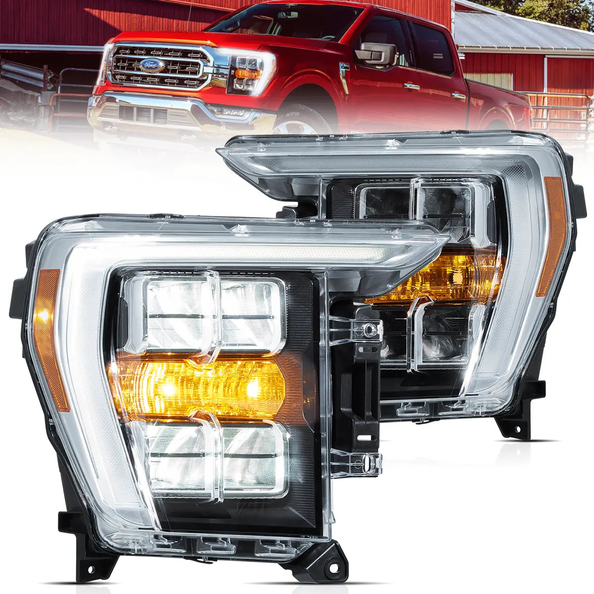 VLAND LED Reflection Bowl Headlights For 14th Gen 2021-2024 Ford F150 VLAND™