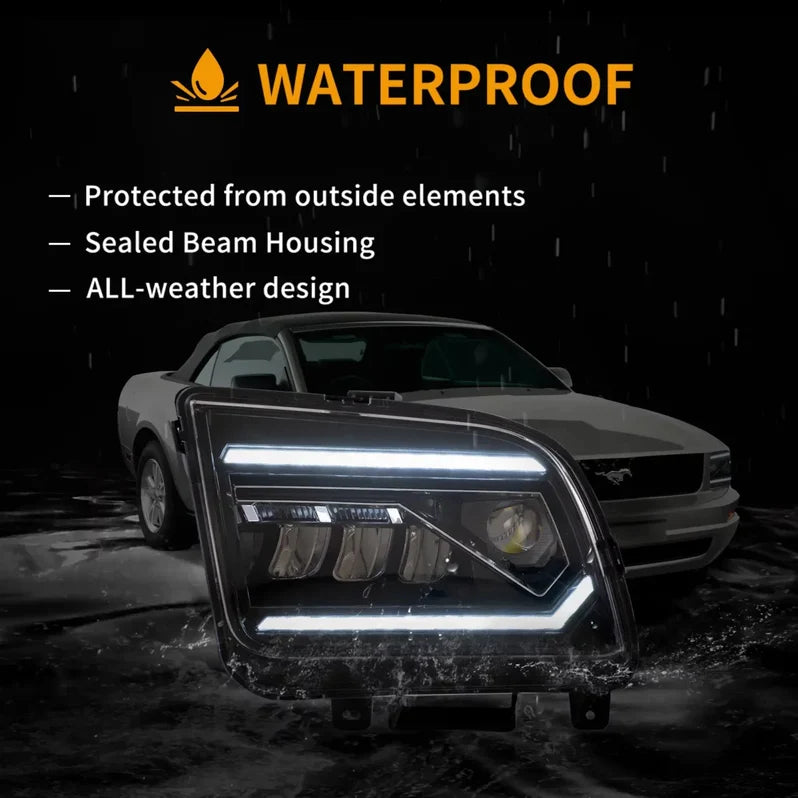 VLAND LED Dual Beam Headlights For Ford Mustang 2005-2009 VLAND™