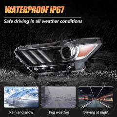 VLAND Headlights For 2015 2016 2017 Ford Mustang (S550) VLAND™