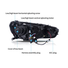 VLAND LED Headlights Audi Style For 2008-2017 Mitsubishi Lancer & EVO X Australia VLAND™