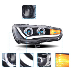 VLAND LED Headlights For 2008-2017 Mitsubishi Lancer / EVO X Australia