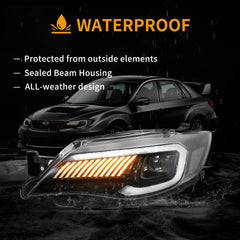 VLAND Australia LED Headlights For 2008-2014 Subaru Impreza WRX Vland-AU
