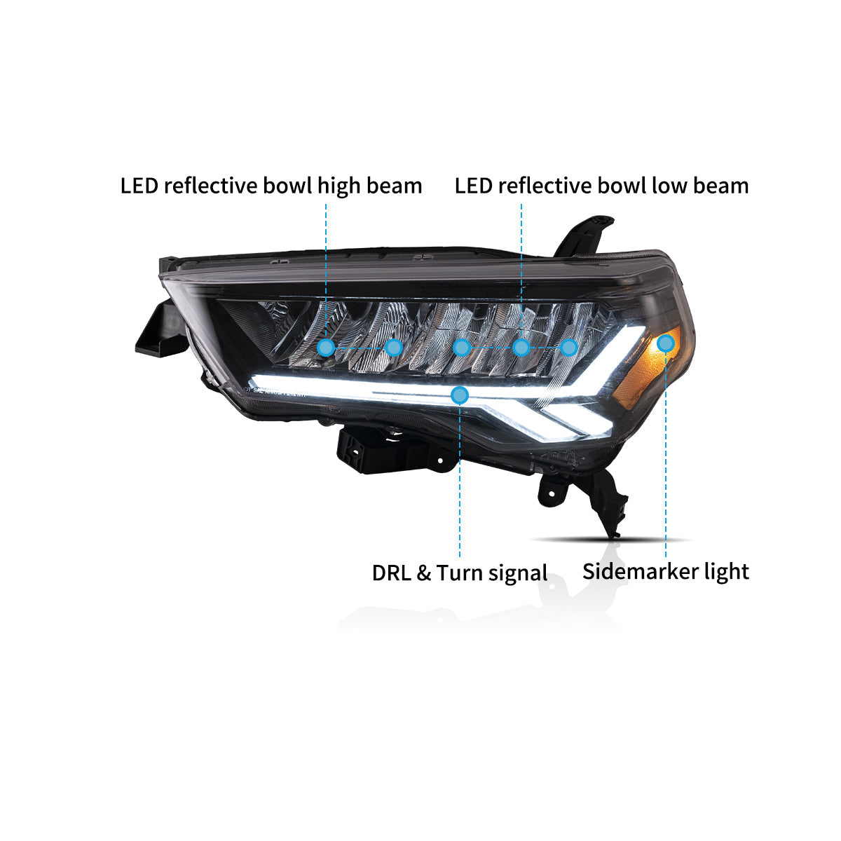 VLAND LED Headlights For Toyota 4Runner 2014-2024 VLAND™