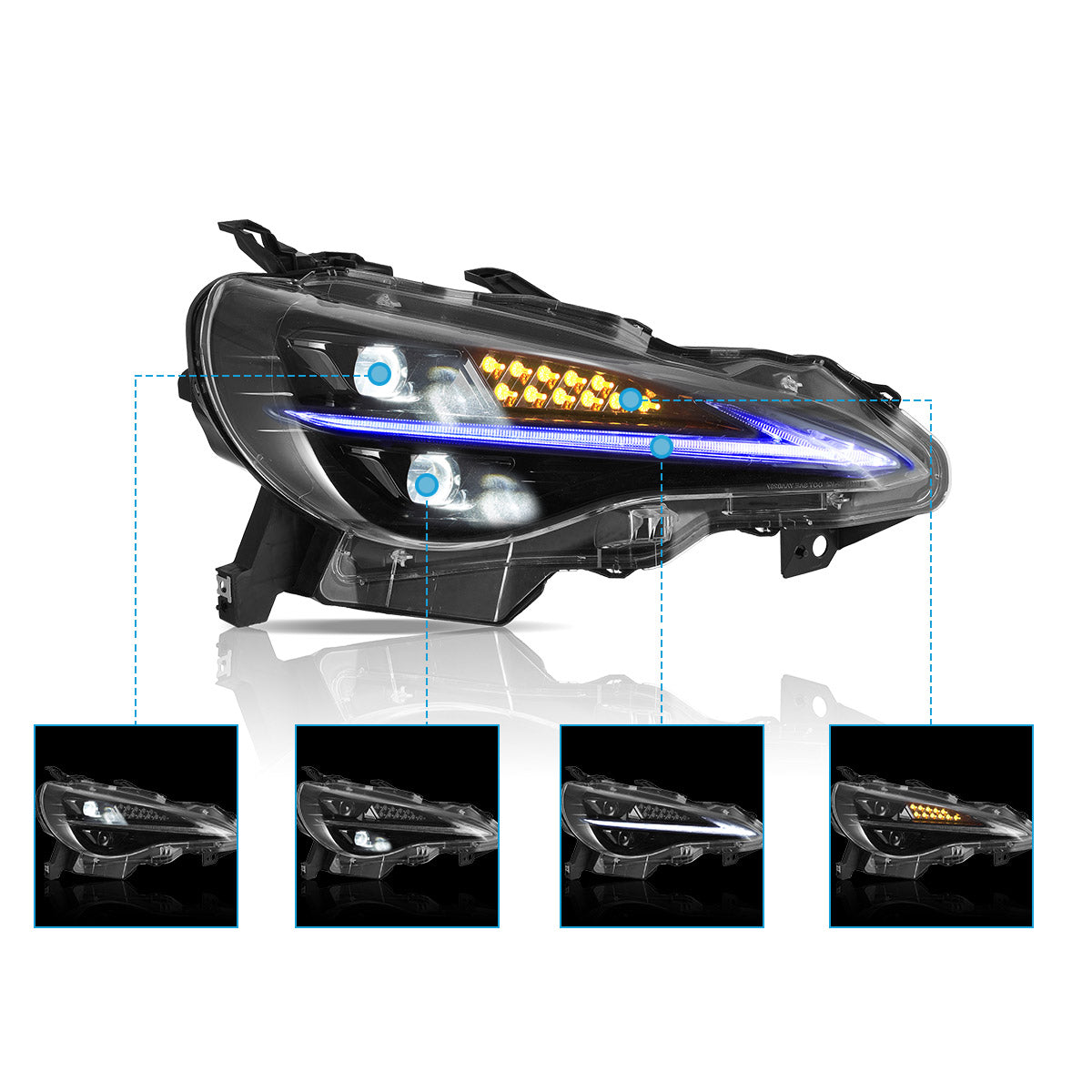 VLAND LED Headlights For 2012-2021 Toyota 86 GT86 & Scion Frs & Subaru Brz Australia VLAND™
