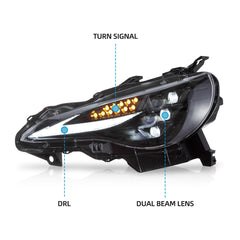 VLAND RGB LED Headlights For 2012-2021 Toyota 86 & Scion Frs & Subaru Brz Australia VLAND™