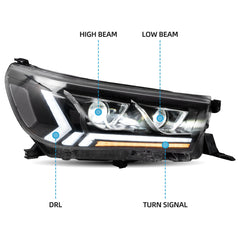 VLAND LED Headlights For 2015-2020 Toyota Hilux N80 Australia Vland-AU