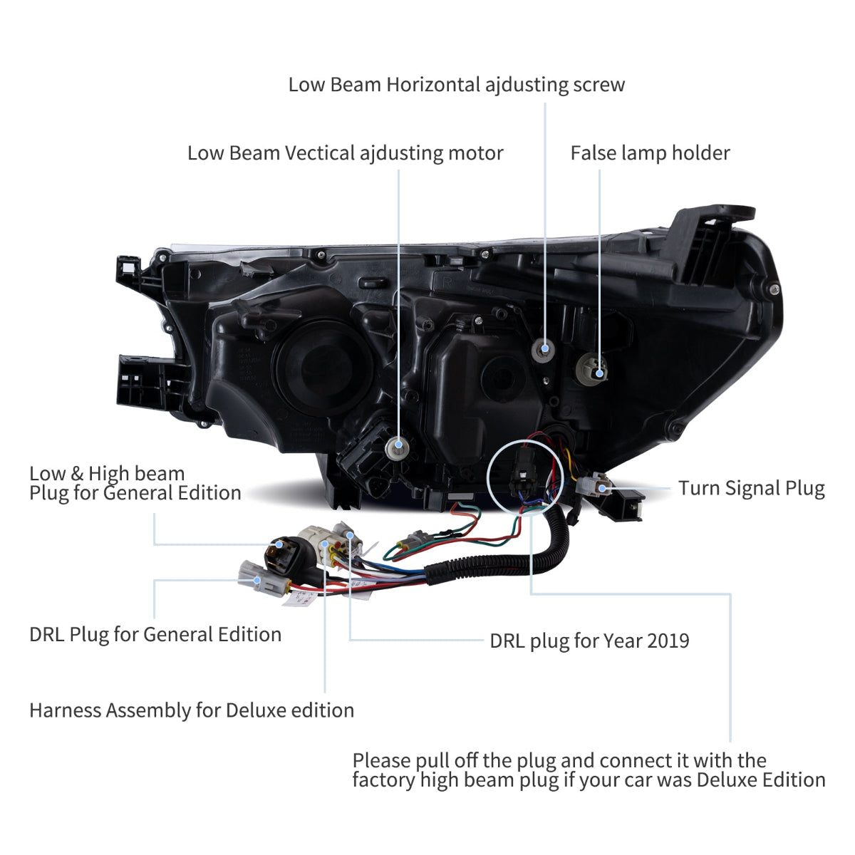 VLAND LED Headlights For 2015-2020 Toyota Hilux N80 Australia Vland-AU