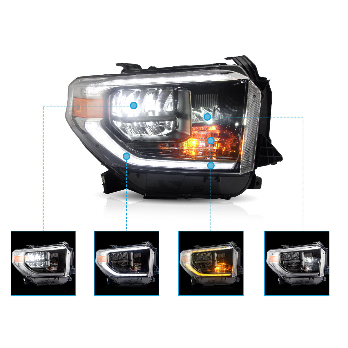 VLAND LED Headlights for 2014-2021 Toyota Tundra Australia VLAND™
