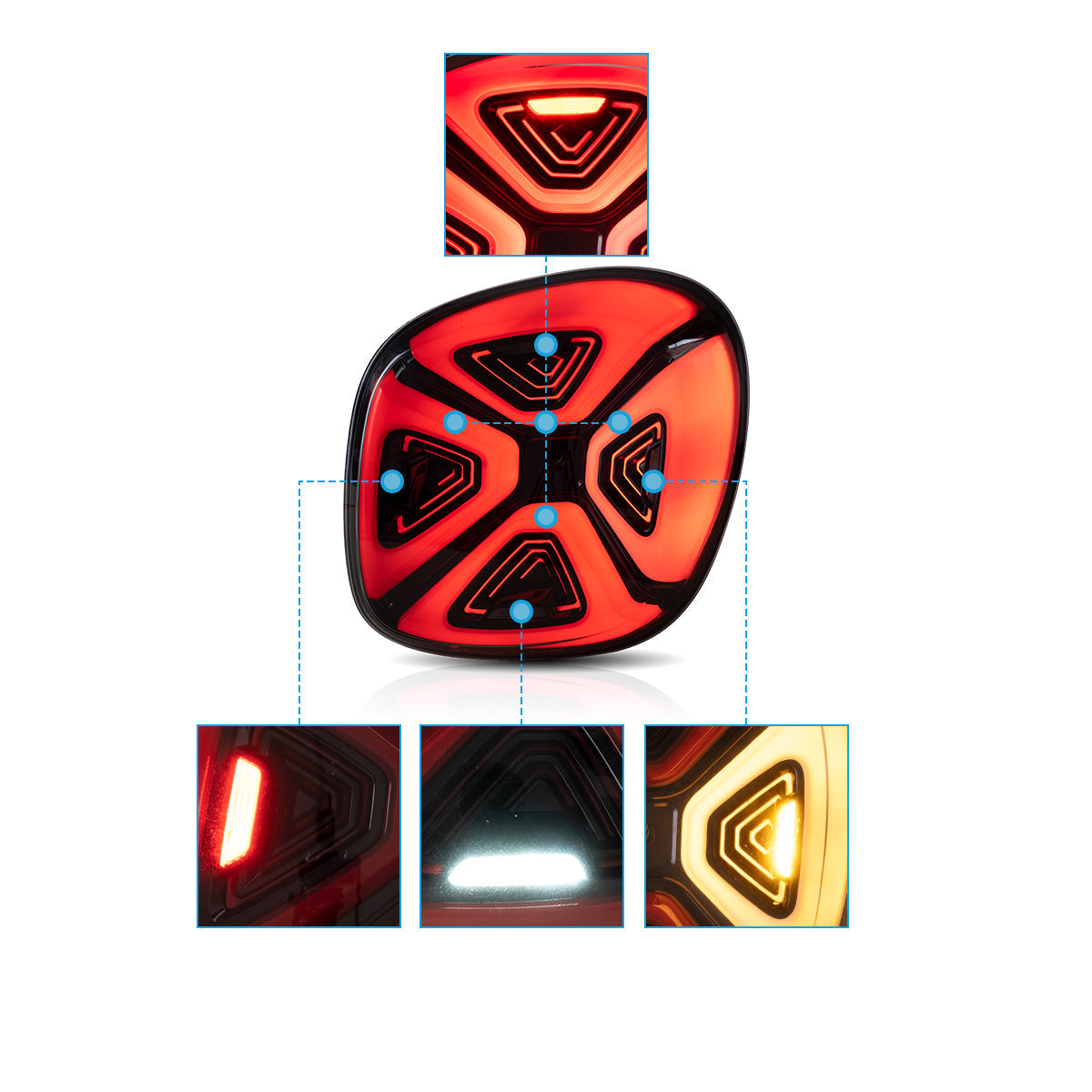 VLAND LED Tail Lights For 2015-2020 Benz Smart Fortwo/Forfour C453/A453/W453 VLAND™