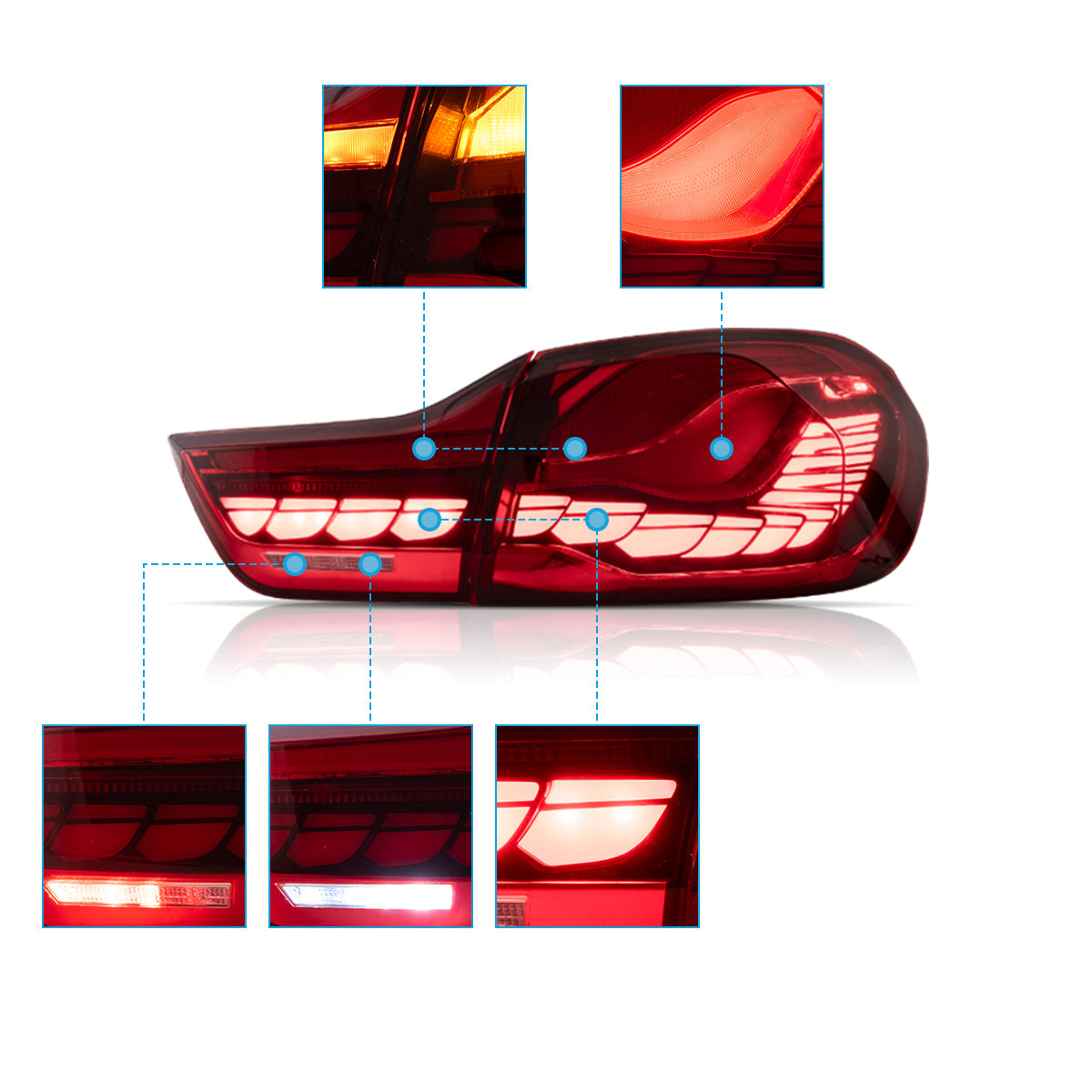 VLAND OLED GTS Tail Lights For 2014-2020 BMW 4-Series M4 F32 F82 Australia VLAND™