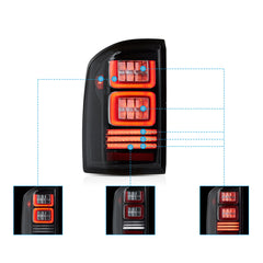 VLAND LED Tail lights For 2007-2013 Chevrolet Silverado 1500 2500HD 3500HD