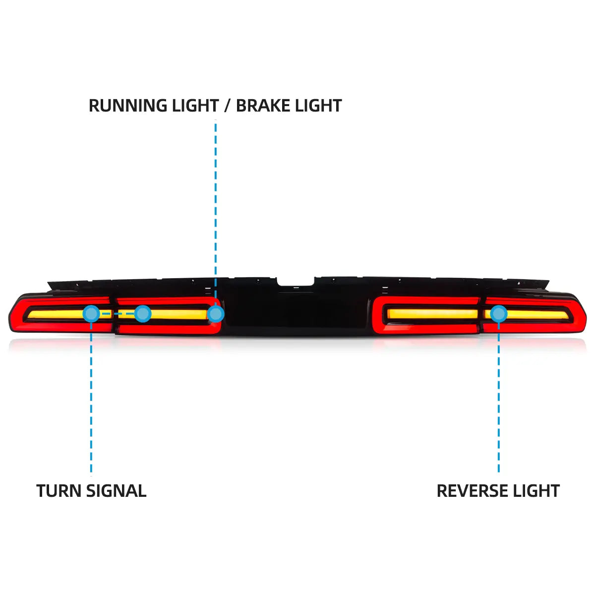 VLAND LED Tail Lights for Dodge Challenger 2008-2014 VLAND™