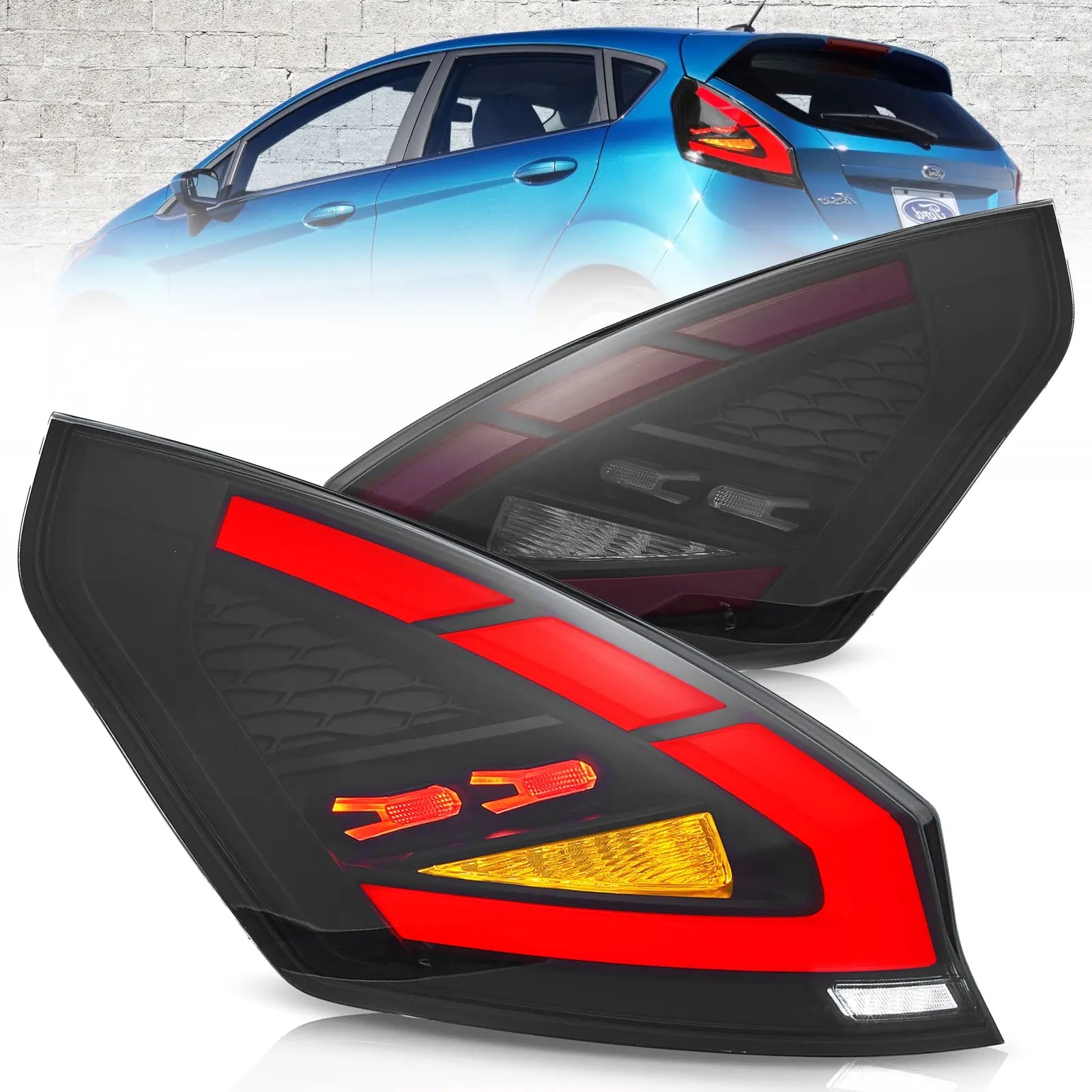 Vland LED taillights For 2009-2017 Ford Fiesta Hatchback/Van Australia Vland-AU