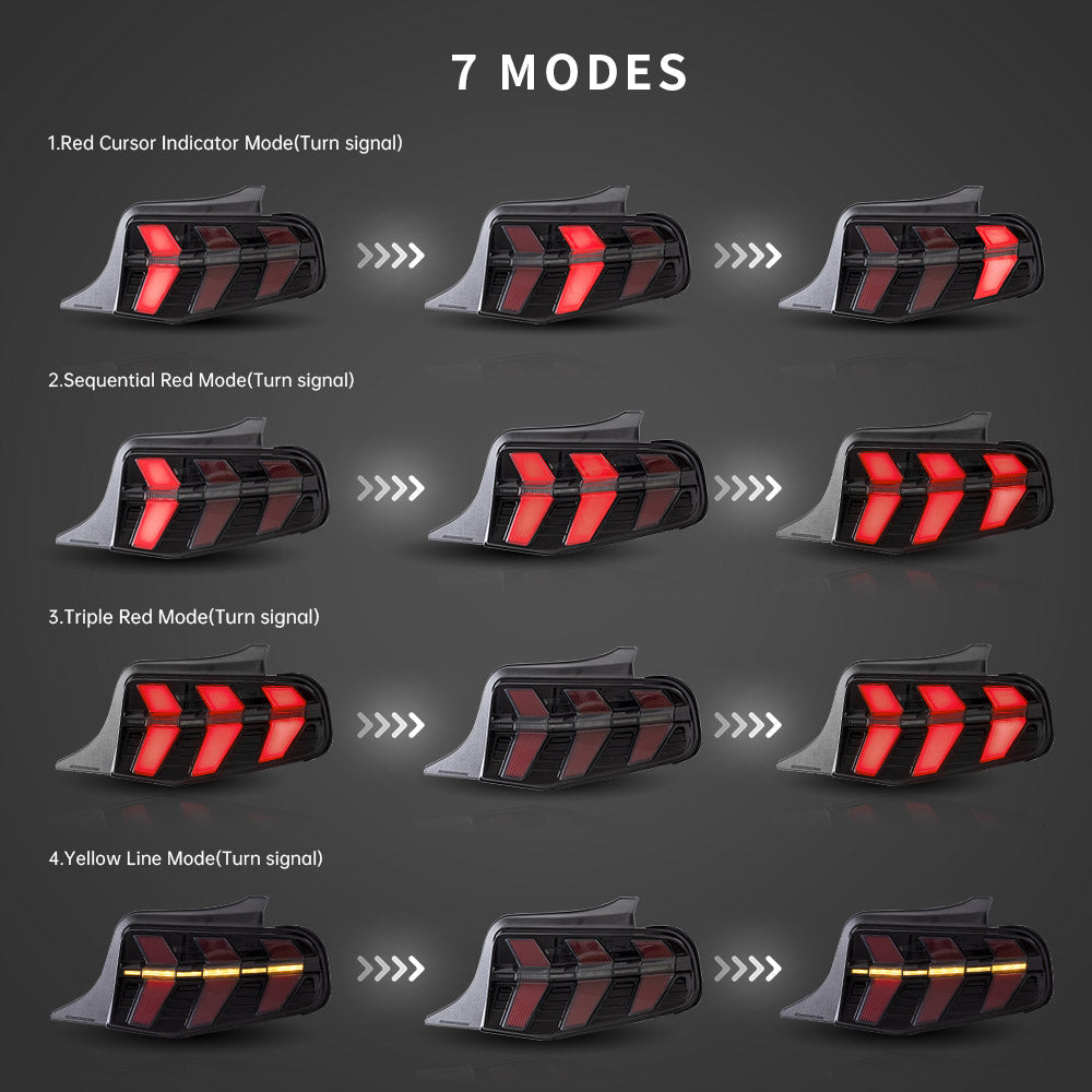 VLAND LED Taillights For 2010 2011 2012 Ford Mustang VLAND™