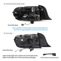 VLAND LED Taillights For 2015-2023 Ford Mustang S550 with 5 Modes turn signal Australia VLAND™
