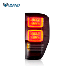 VLAND Block Style LED Tail Lights For 2012-2022 Ford Ranger T6/P375 Australia
